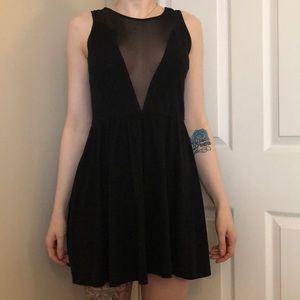 ❌SOLD❌ Deep V Neck Sheer Seamless Tank Dress